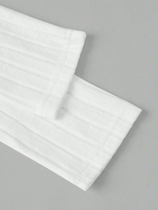 Manfinity Homme Men Mock Neck Ribbed Knit Tee