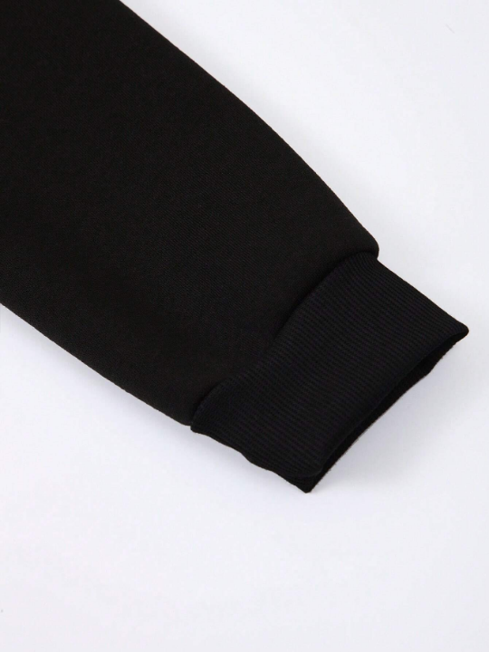 Men Letter Graphic Hoodie