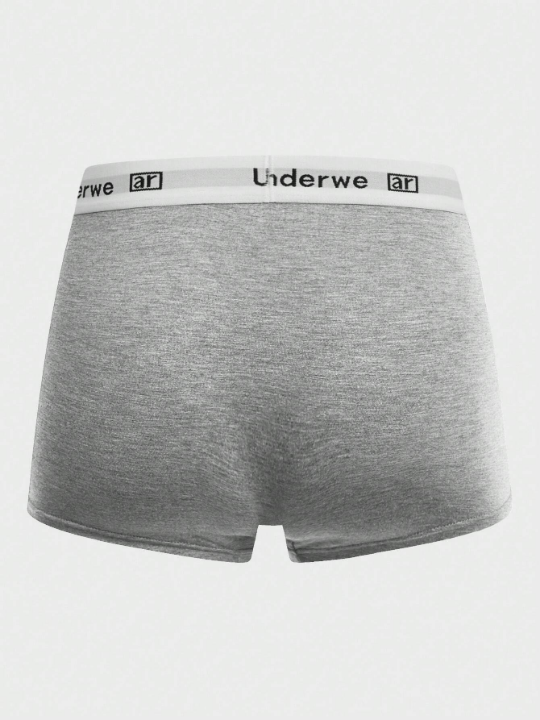 Men 5pcs Letter Graphic Boxer Brief