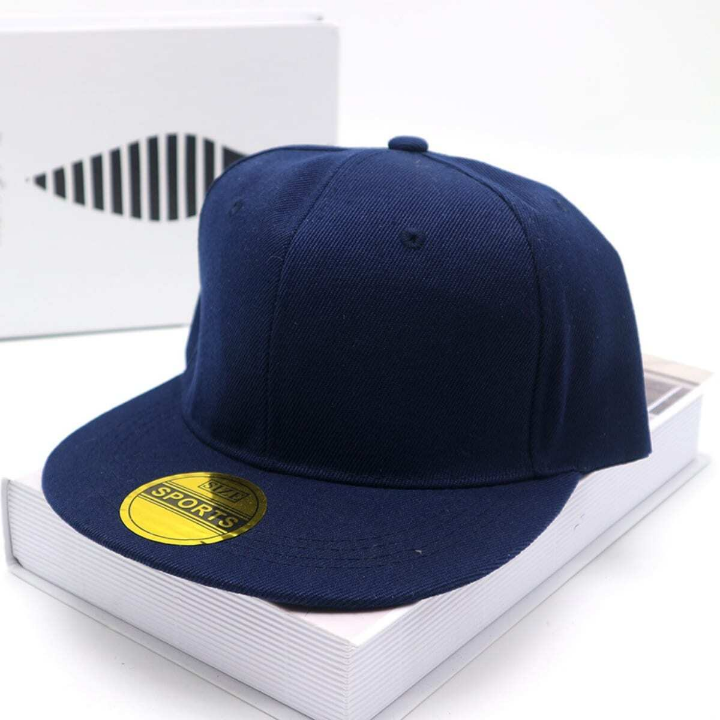 1pc Adjustable Solid Color Sun Protection Baseball Cap For Men, Breathable Flat Brim Hat For Outdoor Hiking