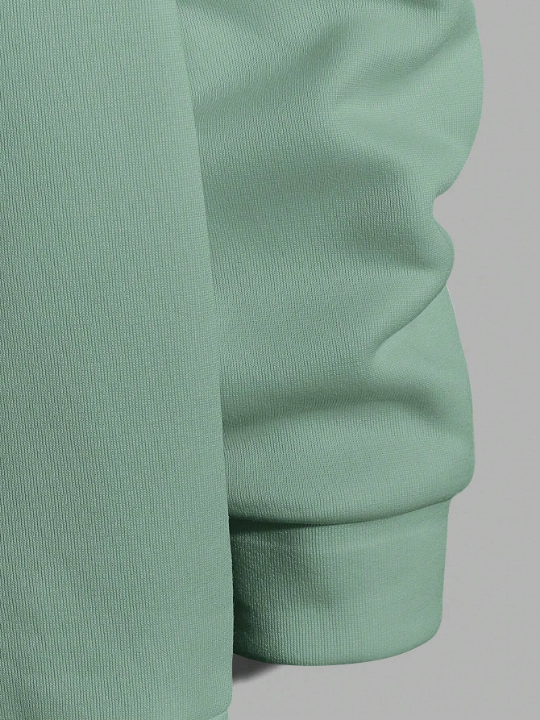 Cottnline Men Letter Graphic Hoodie