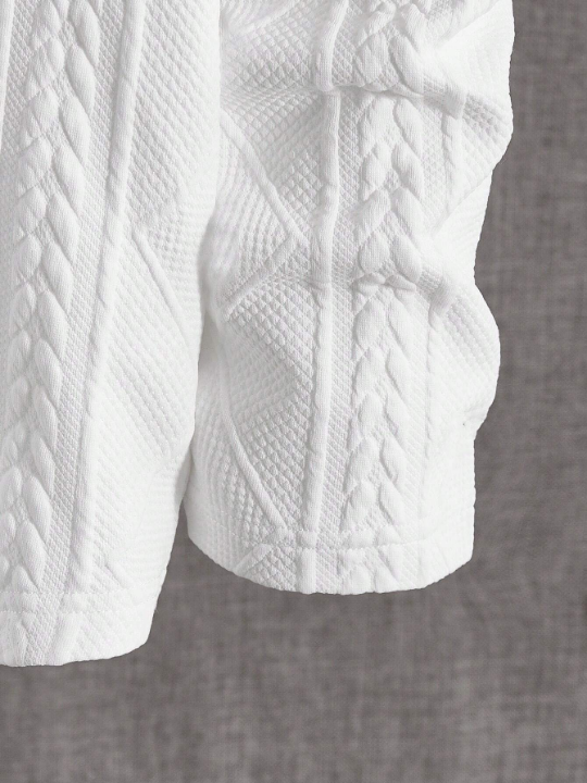 Manfinity Homme Men Letter Patched Detail Tee