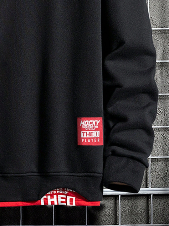 Men Letter Graphic Drop Shoulder Sweatshirt