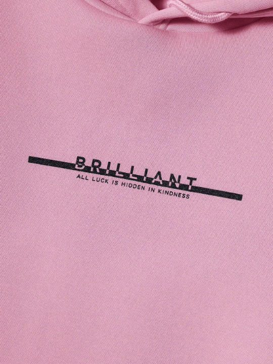 Manfinity Hypemode Men Letter Graphic Drawstring Hoodie