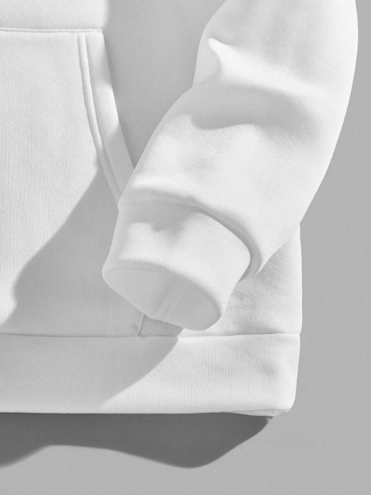 Manfinity Hypemode Men Slogan & Cartoon Graphic Hoodie