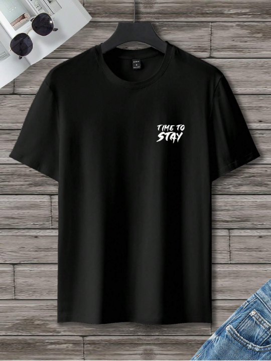 Manfinity Homme Men Cartoon & Letter Graphic Drop Shoulder Tee