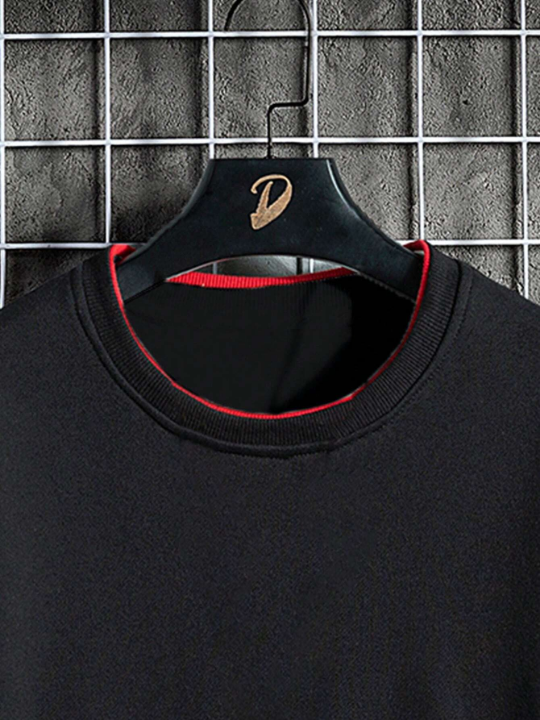 Men Letter Graphic Drop Shoulder Sweatshirt