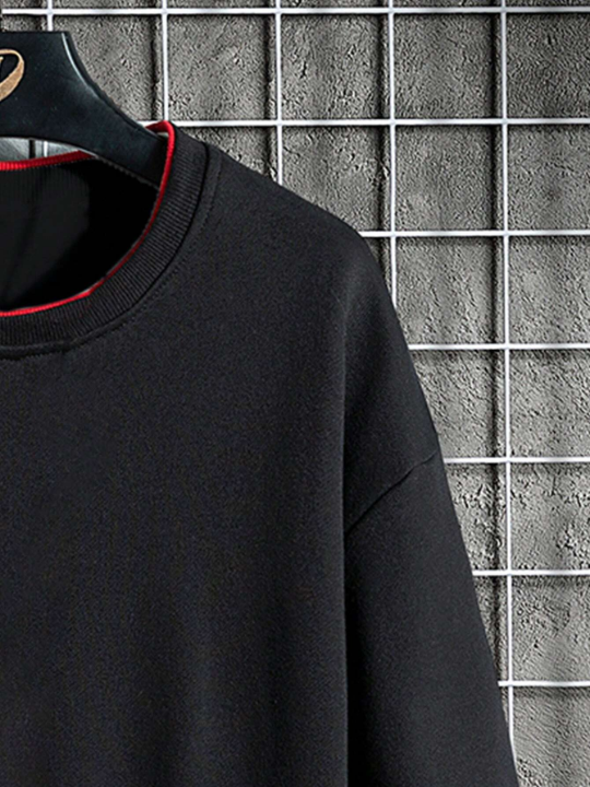 Men Letter Graphic Drop Shoulder Sweatshirt