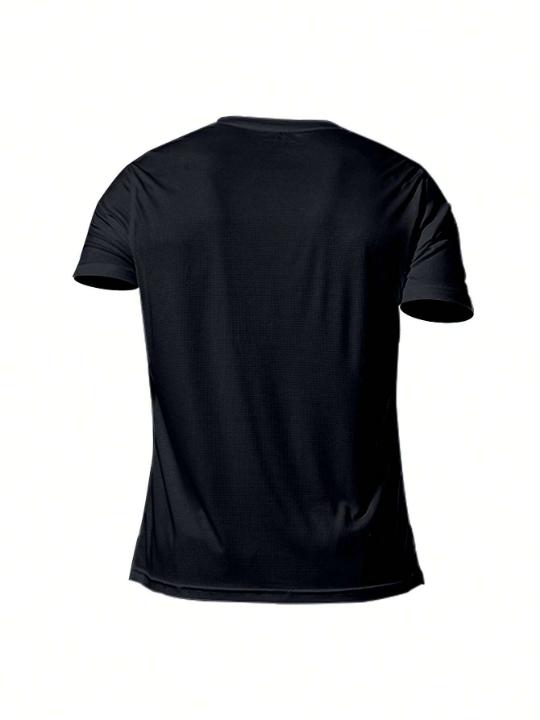Men's Loose Fit Short Sleeve Sports T-Shirt For Gym, Football, Basketball, Training, Running Gym Clothes Men Basic T Shirt