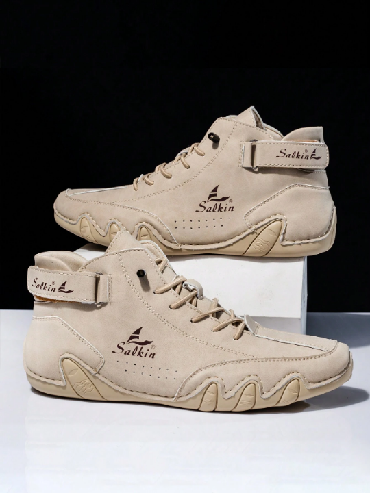 Breathable Casual Men's Shoes Designed Boots Comfortable Pu Leather Casual Shoes For Men