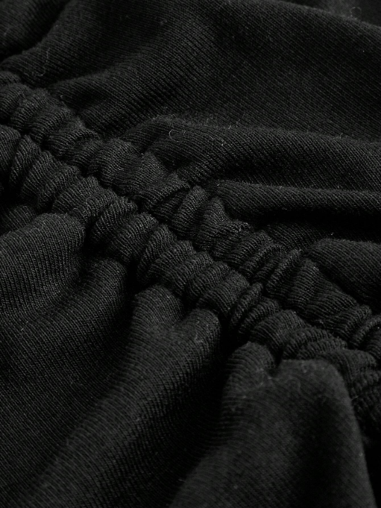 EZwear Summer Outfits Drawstring Split Thigh Skirt