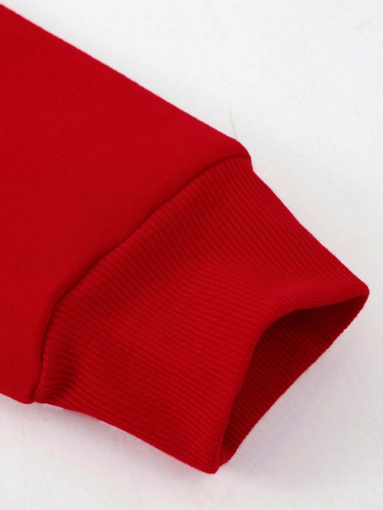 Manfinity EMRG Loose Men's Slogan & Hand Graphic Drawstring Hoodie