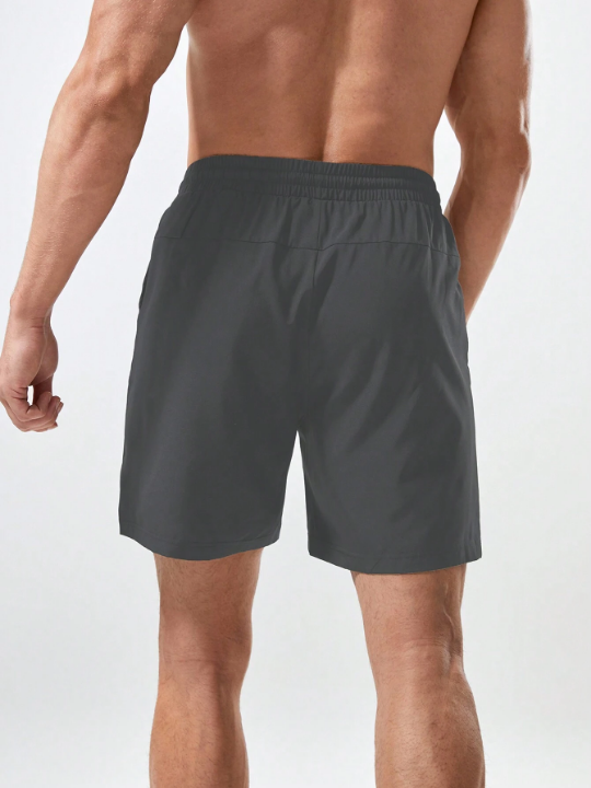 Sport Corelite Men Cattle Print Drawstring Waist Sports Shorts