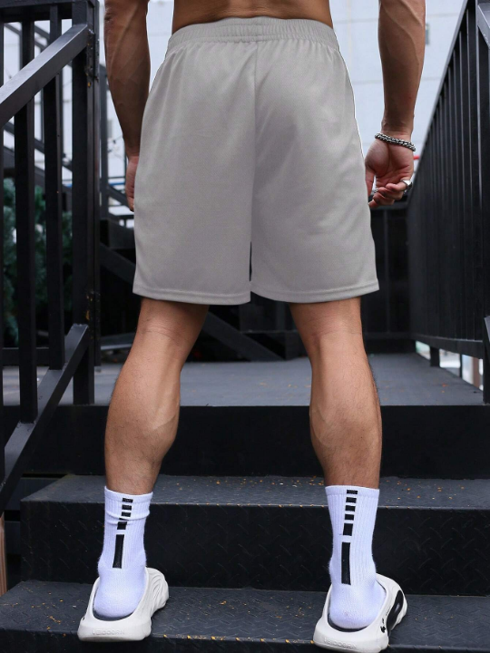 Sport Corelite Men Letter Graphic Sports Shorts