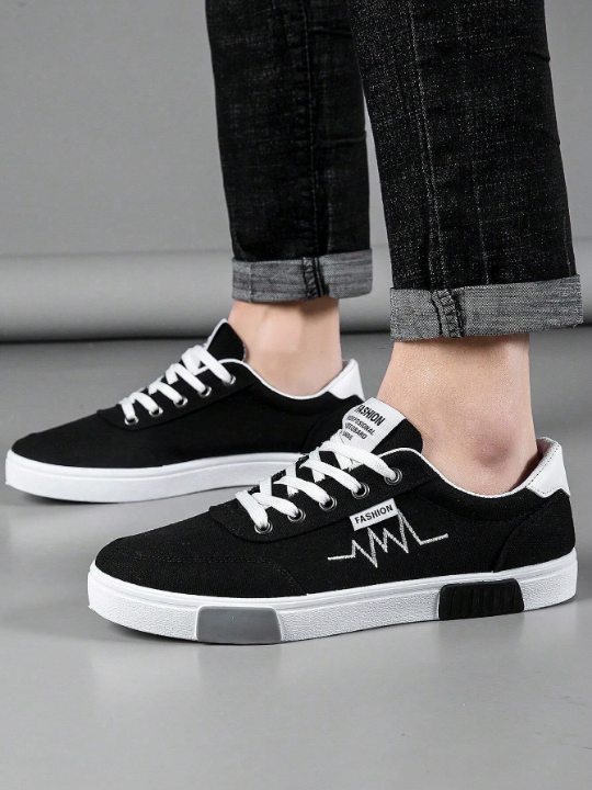 Men's Canvas Shoes, Casual And Versatile Trendy Sports Shoes For Spring, Summer And Autumn