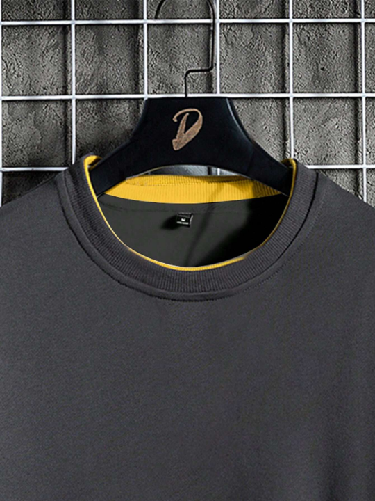 Men Letter Graphic Drop Shoulder Sweatshirt