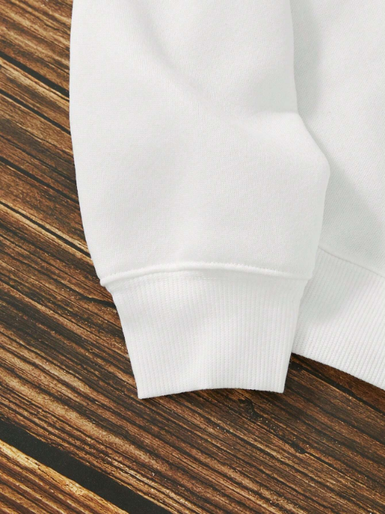 Men Solid Thermal Lined Sweatshirt