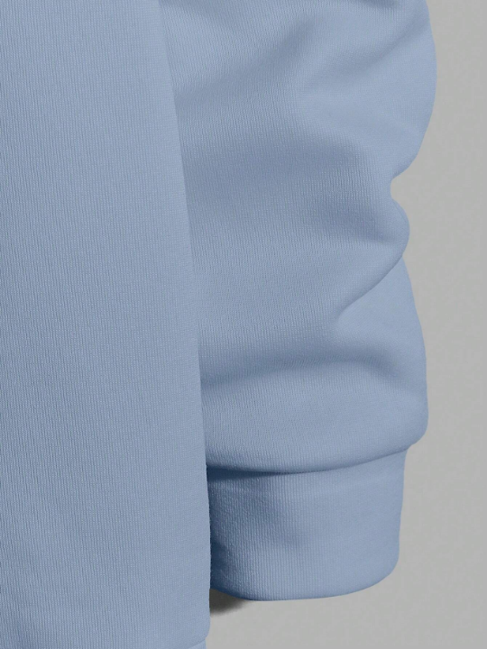 Cottnline Men Letter Graphic Hoodie