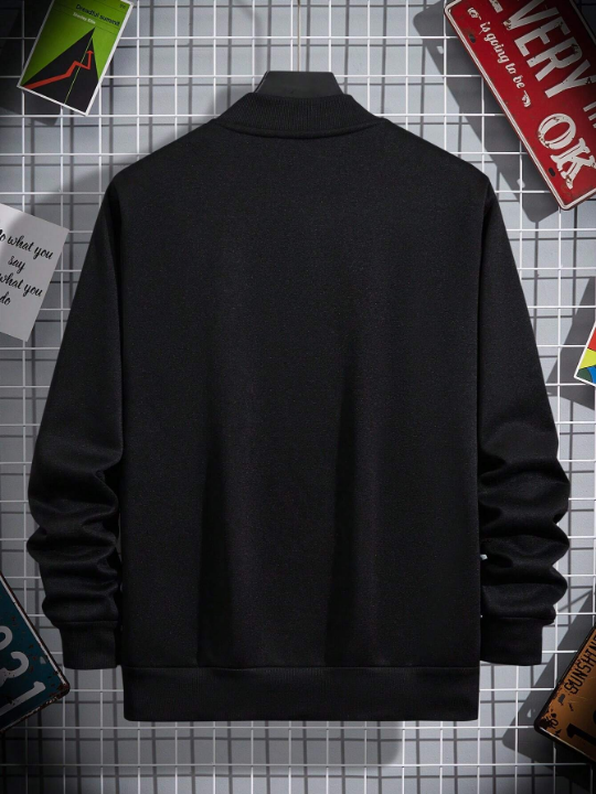 Men Zip Up Sweatshirt Without Tee