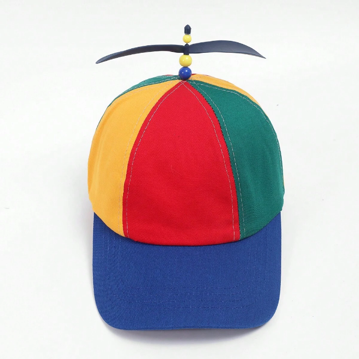 1pc Unisex Classic Color Block Cute Propeller Baseball Cap Suitable For Parties, Dates, Traveling, Sports Outfits And Accesories