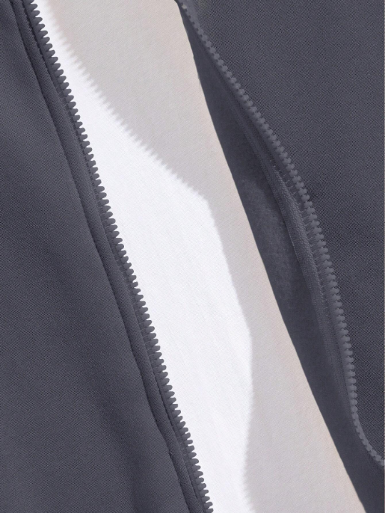 Men Zip Up Bomber Jacket Without Tee