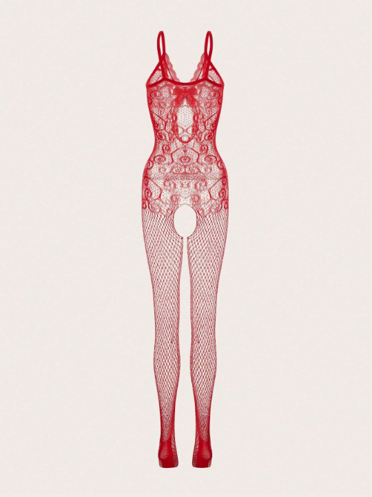 Classic Sexy 4pcs Cut Out Fishnet Crotchless Bodystocking