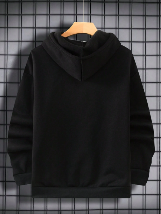 Men Letter Graphic Hoodie