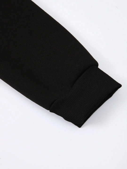 Men Letter Graphic Hoodie