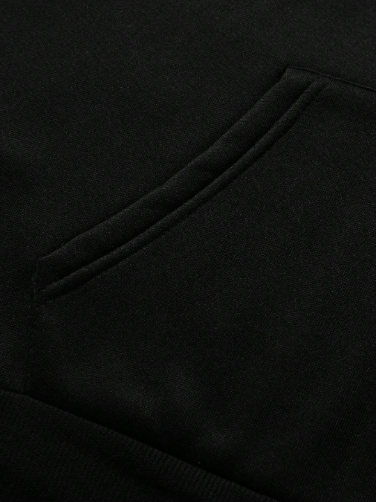 Manfinity Hypemode Men's Casual Hooded Sweatshirt With Letter Print