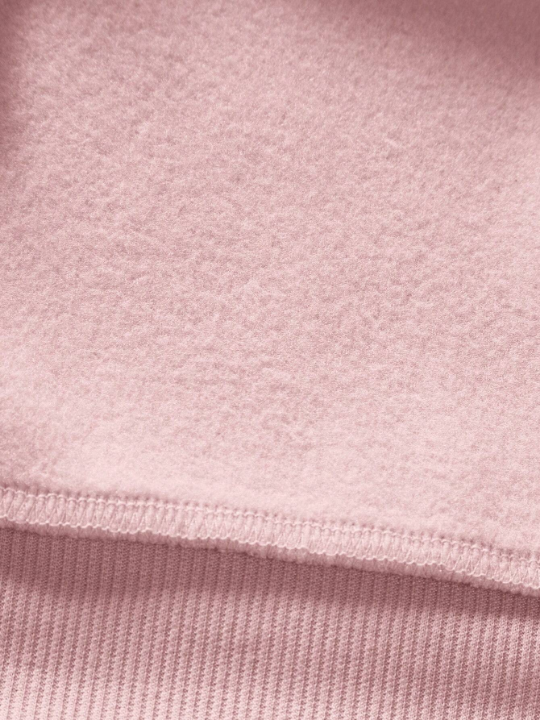 Cottnline Men's Text Patched Round Neck Loose Sweatshirt