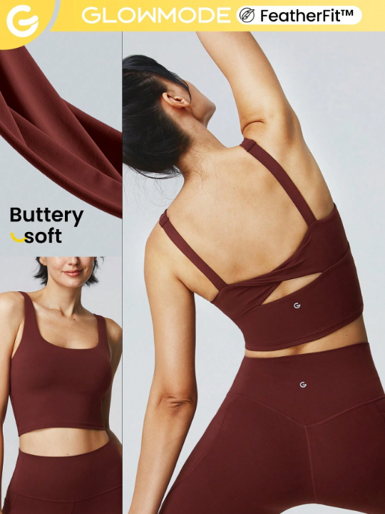 GLOWMODE FeatherFit Twist Back Sports Tank