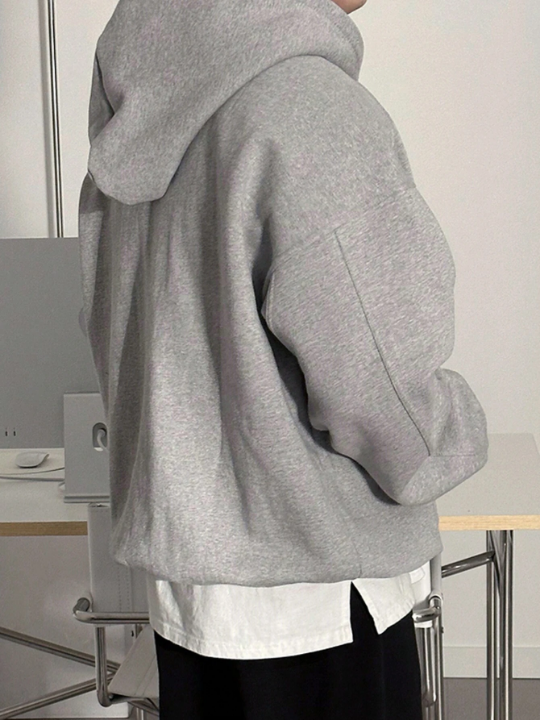 DAZY Men's Solid Color Casual Hoodie