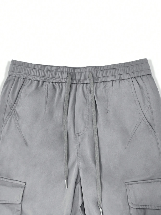 Manfinity EMRG Men's Cargo Pants With Side Pockets And Elastic Cuffs