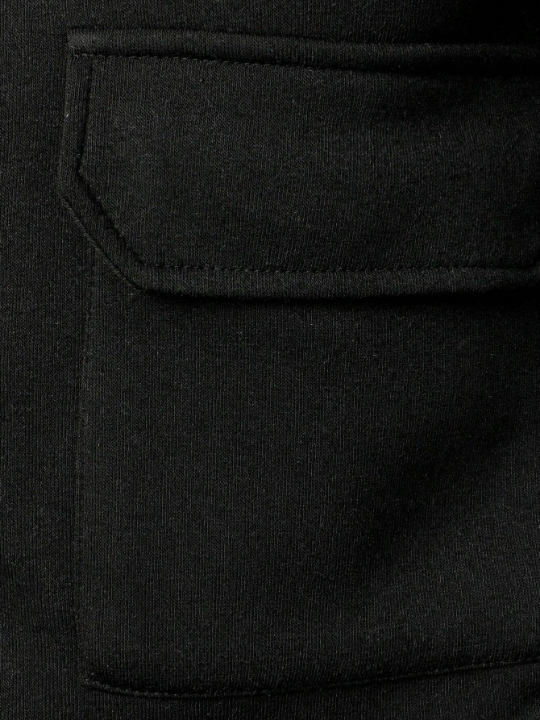 Manfinity Homme Men's Half Zipper Placket Sweatshirt