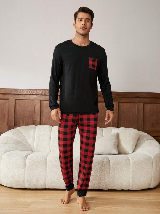 2pcs/set Men's Homewear Set