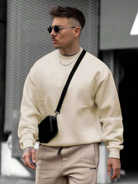 Men's Solid Color Sweatshirt