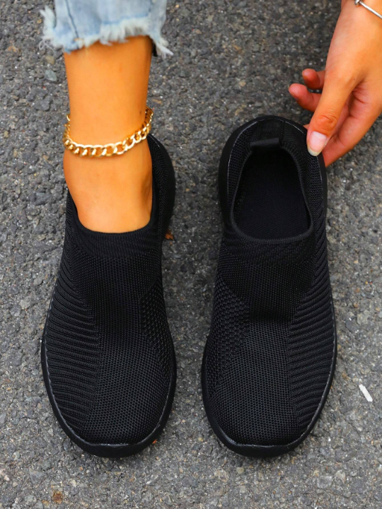 Spring/autumn Fashionable Lightweight Breathable Slip-on Women's Running Shoes For Casual And Sports