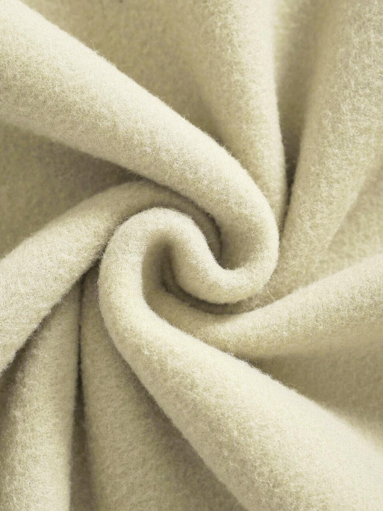 Men's Round Neck Casual Fleece Sweatshirt With Letter Print Design