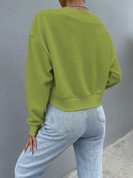 Long Sleeve Solid Color Pocket Jacket