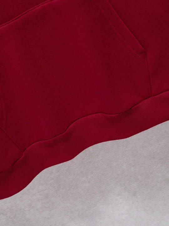 Men's Hooded Long Sleeve Sweatshirt With Bear Print