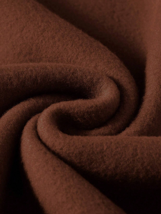 Men's Solid Color Round Neck Long Sleeve Casual Sweatshirt