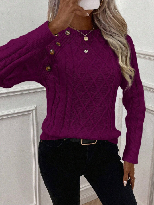 LUNE Women'S Turtle Neck Sweater With Raglan Sleeves