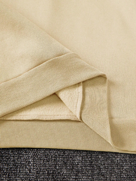 Men's Solid Color Drawstring Hoodie