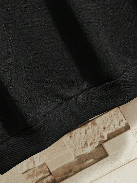 Men's Crewneck Sweatshirt With Letter Printing