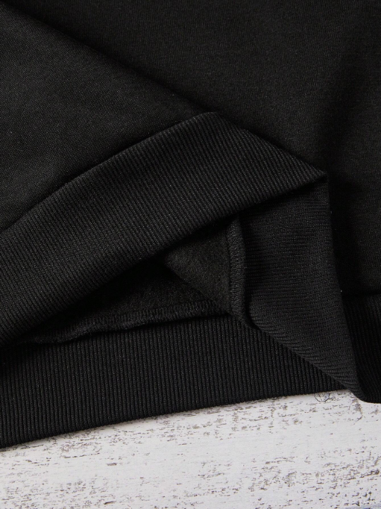 Men's Solid Color Drawstring Hoodie