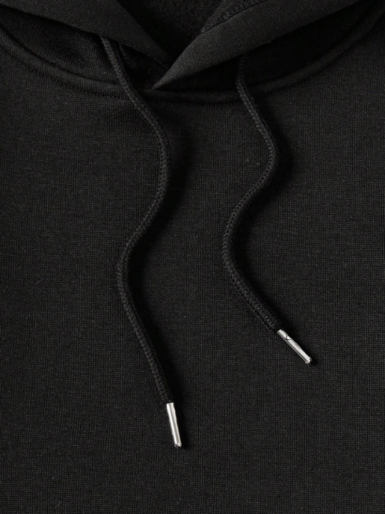 Men's Solid Color Drawstring Hoodie