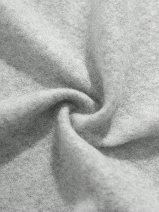 Men's Solid Color Zipper Drawstring Hooded Sweatshirt