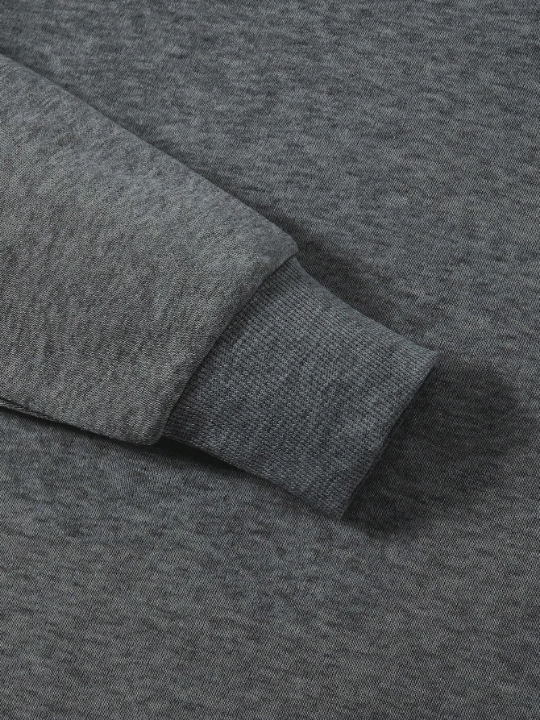 Men's Solid Color Round Neck Sweatshirt