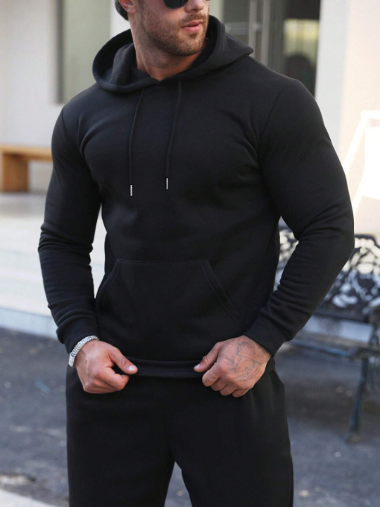 Men's Hoodie With Kangaroo Pocket