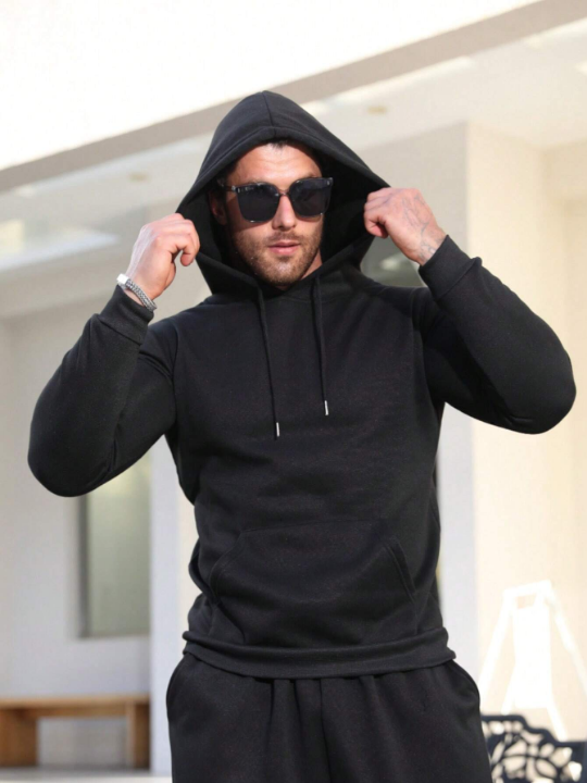 Men's Hoodie With Kangaroo Pocket